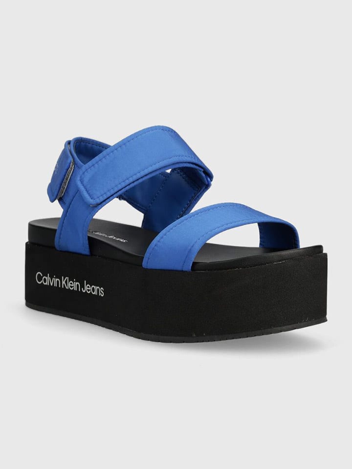 Sandaletten in Blau/ Schwarz