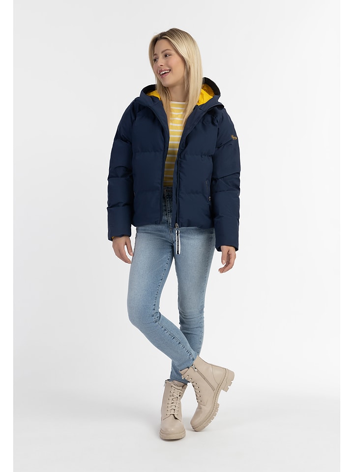 Steppjacke in Dunkelblau