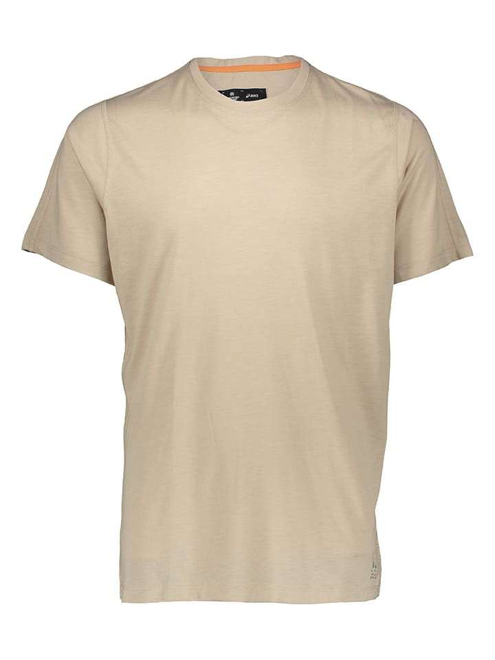 Asics t shirt beige clearance
