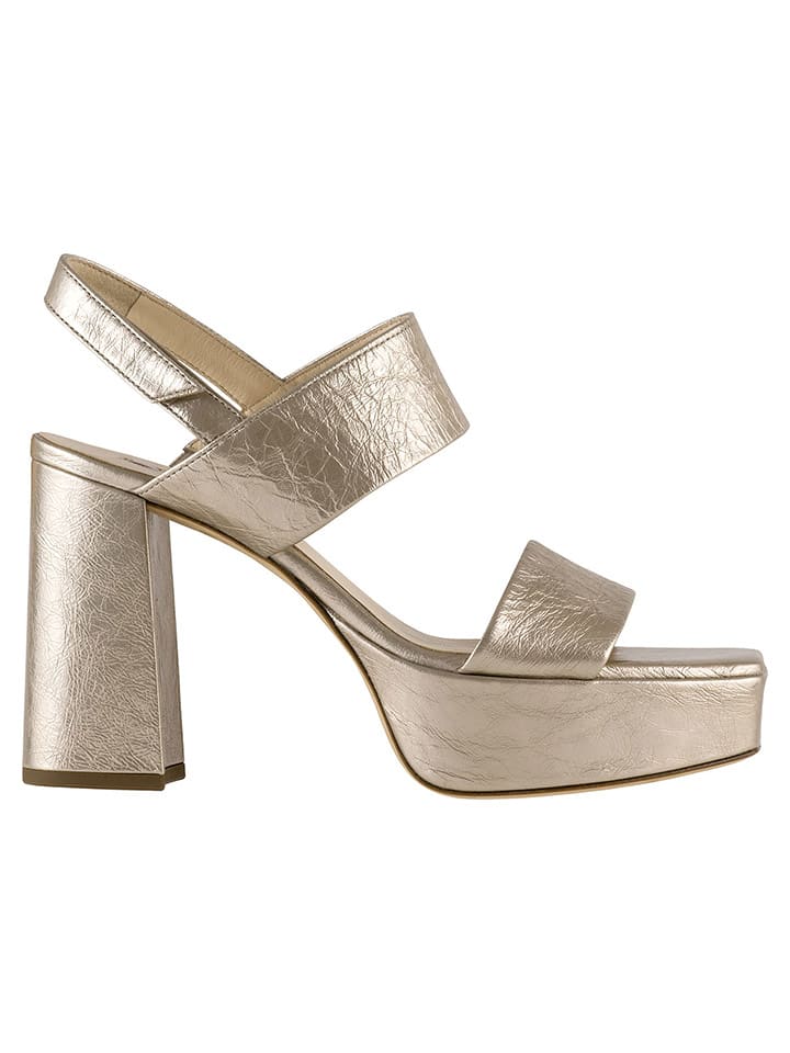 Leder-Sandaletten "Cindy" in Bronze