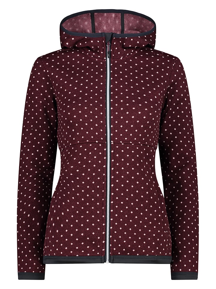 Fleece vest bordeaux