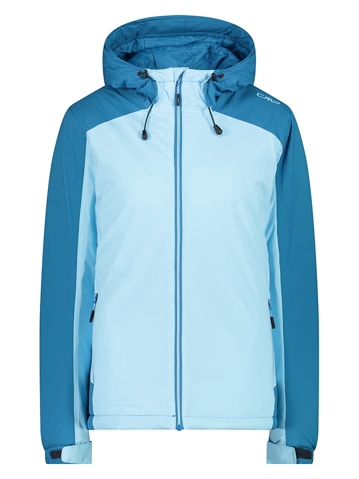 Functionele jas blauw/lichtblauw