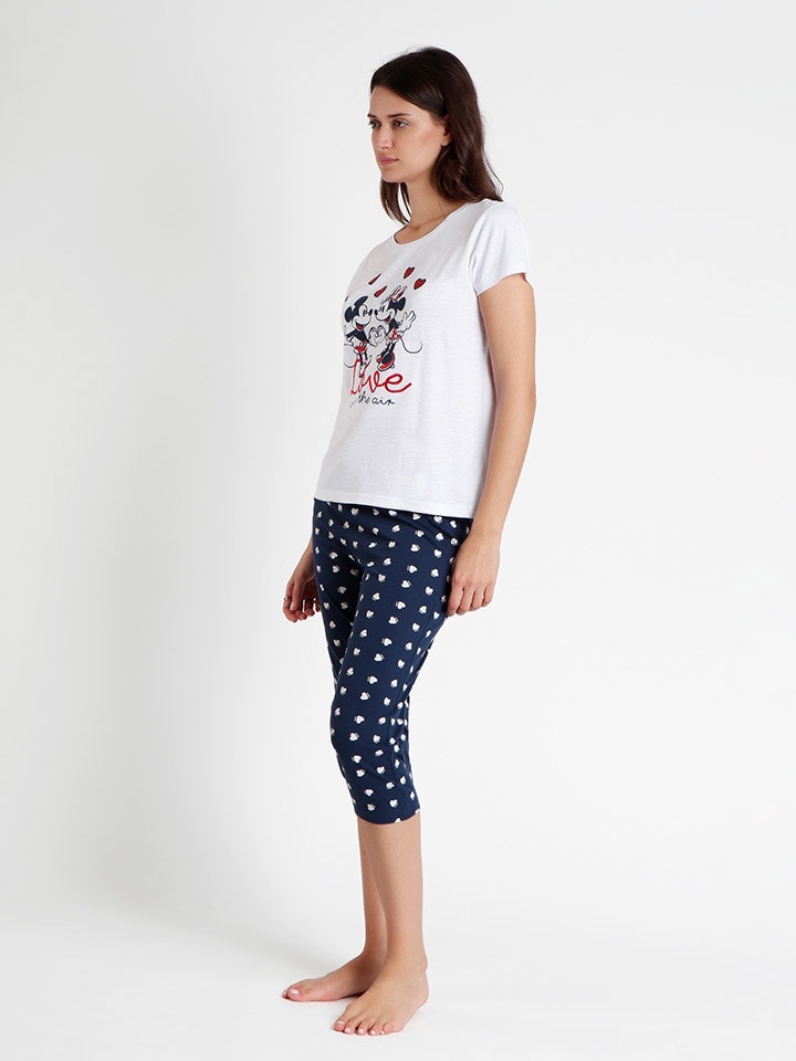 Disney Pyjama in WeiB Dunkelblau gunstig kaufen limango