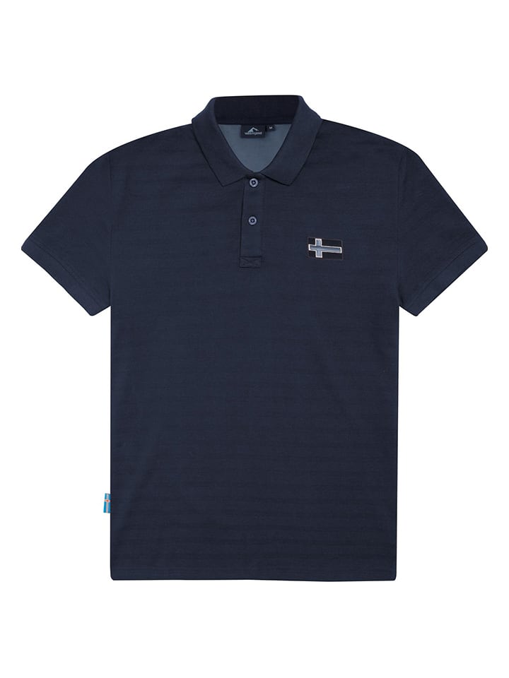Koszulka polo "Skogar" w kolorze granatowym