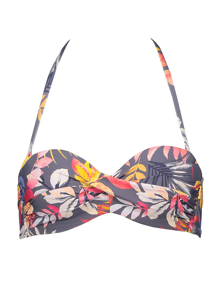Bikini-Oberteil in Blau/ Bunt