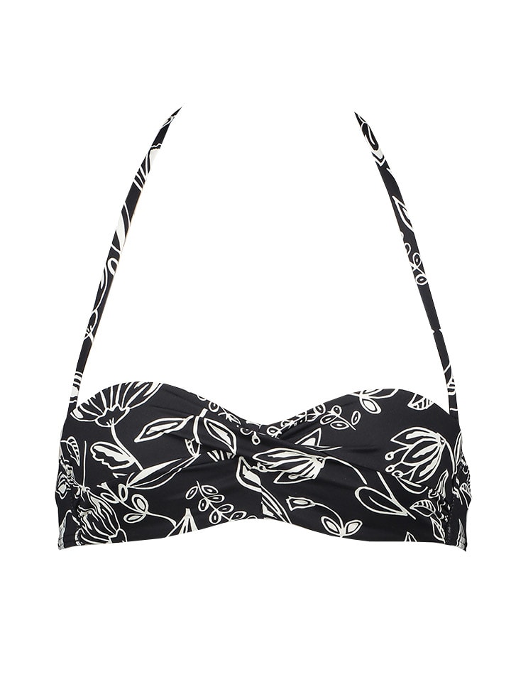 Bikini-Oberteil in Schwarz/ Weiß