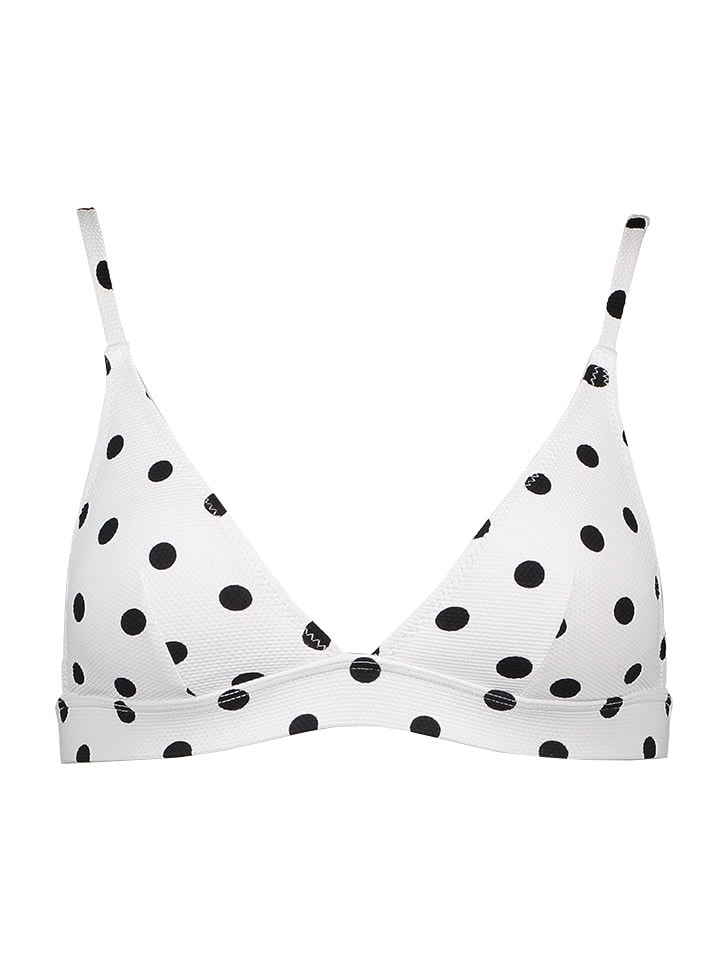 Biustonosz bikini w kolorze biało-czarnym