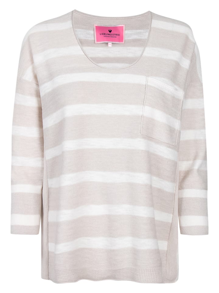 Sweter w kolorze beżowym
