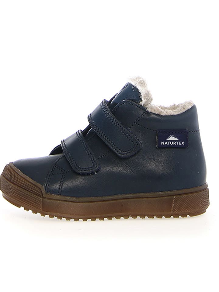 Leder-Winterboots "New Mulaz" in Dunkelblau