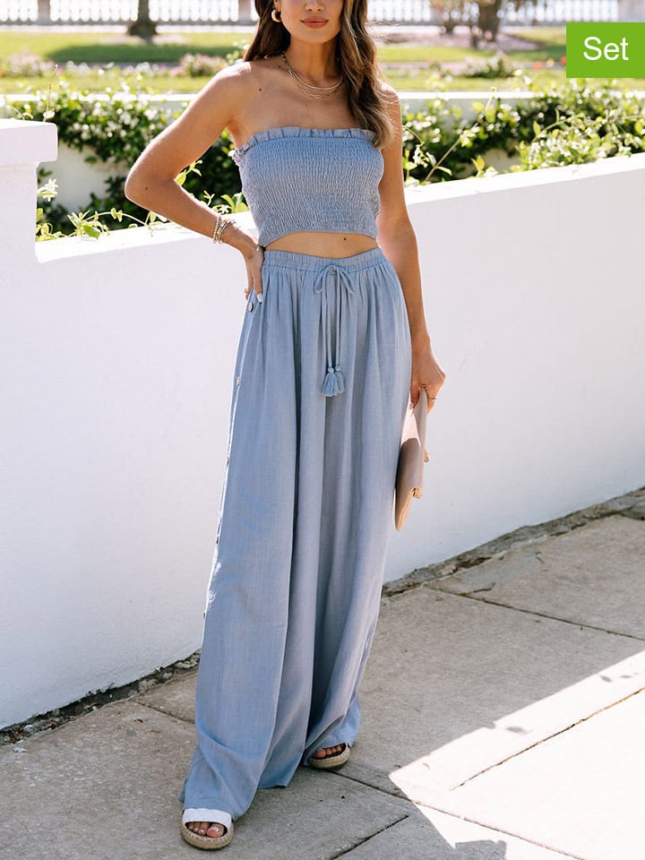 2tlg. Outfit in Blau