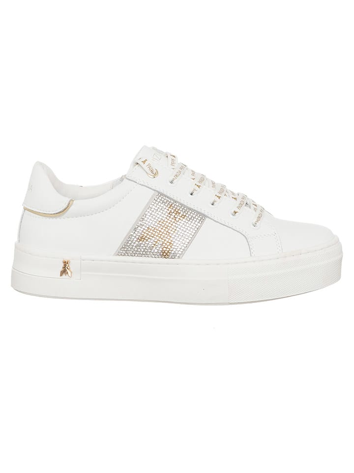 Patrizia Pepe Leren sneakers wit goedkoop kopen limango