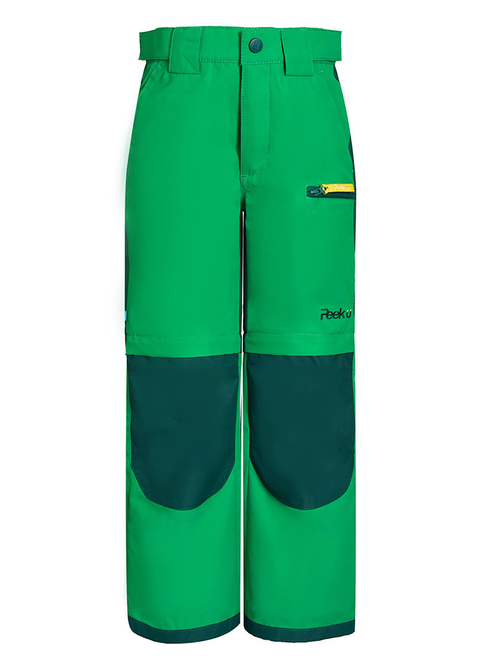 Spodnie trekkingowe Zipp-Off "Terra" w kolorze zielonym