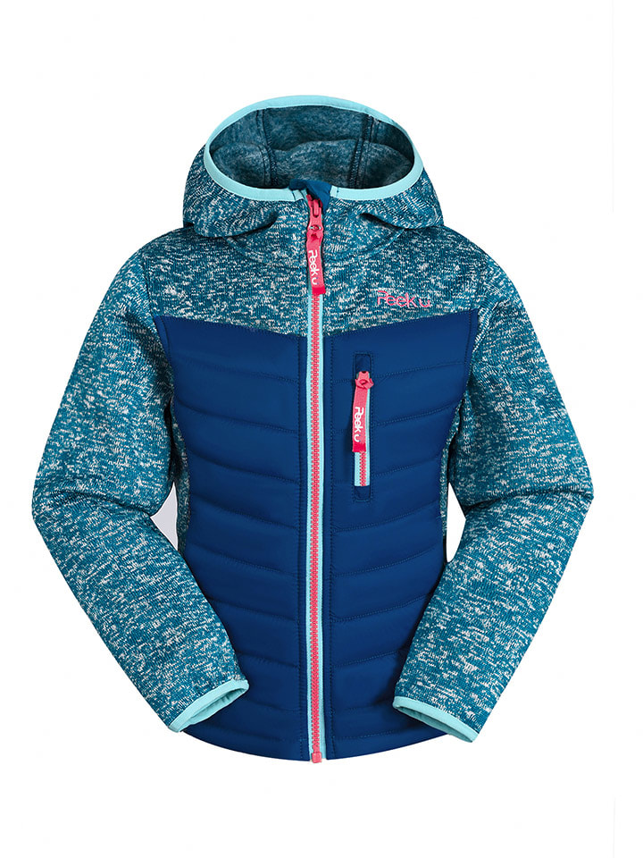 Hybride jas "Apple" blauw/donkerblauw