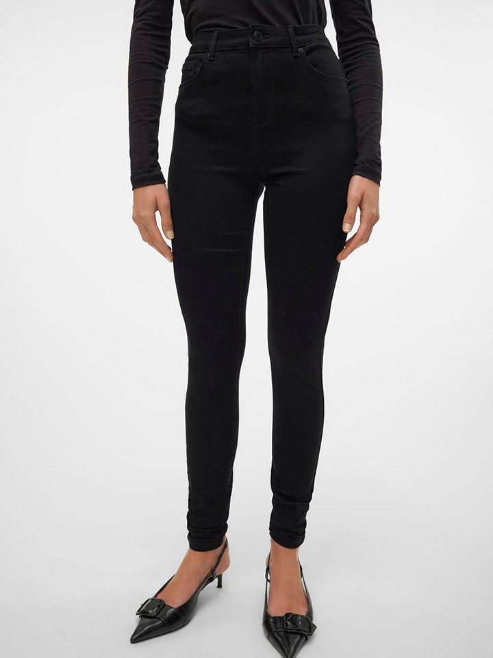 Spijkerbroek - skinny fit - zwart
