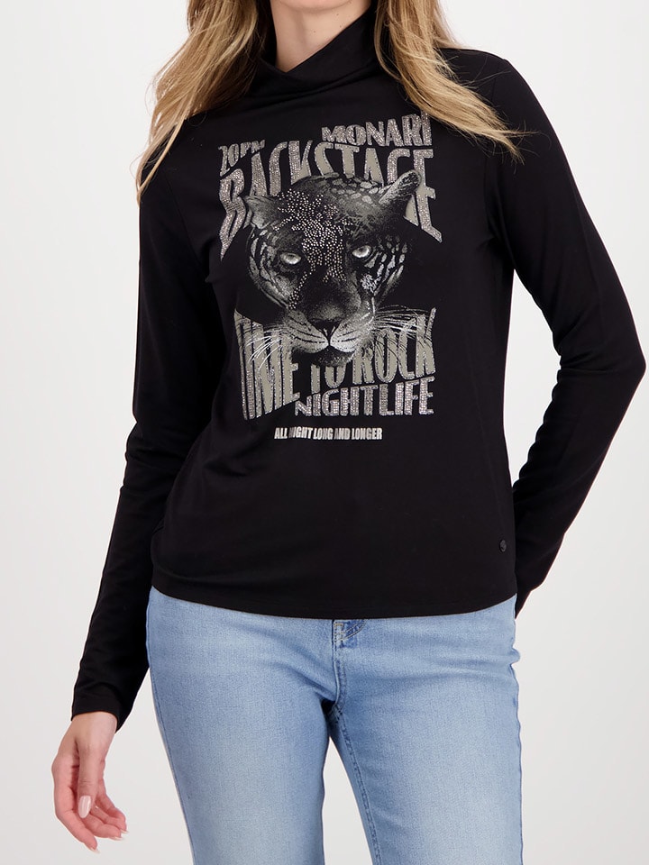 monari Longsleeve zwart goedkoop kopen limango