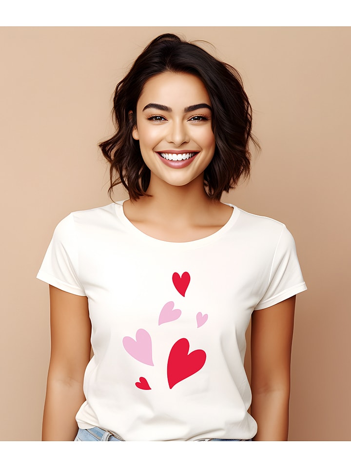 Koszulka "Hearts" w kolorze białym