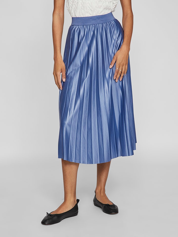 Vila Plisserok blauw goedkoop kopen limango