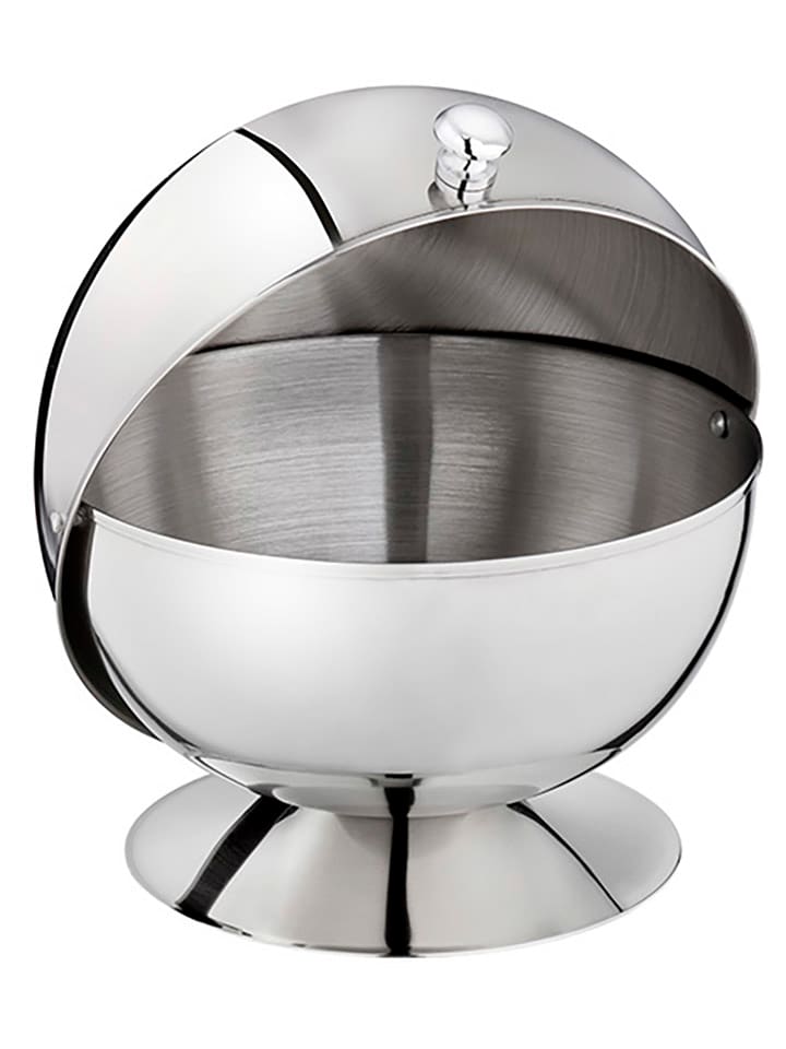 Zuckerdose in Silber - (H)14 x Ø 14 cm
