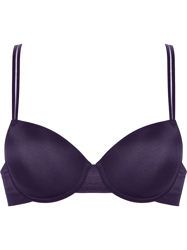 Schalen-BH in Aubergine