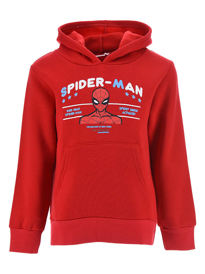 Hoodie "Spiderman" in Rot