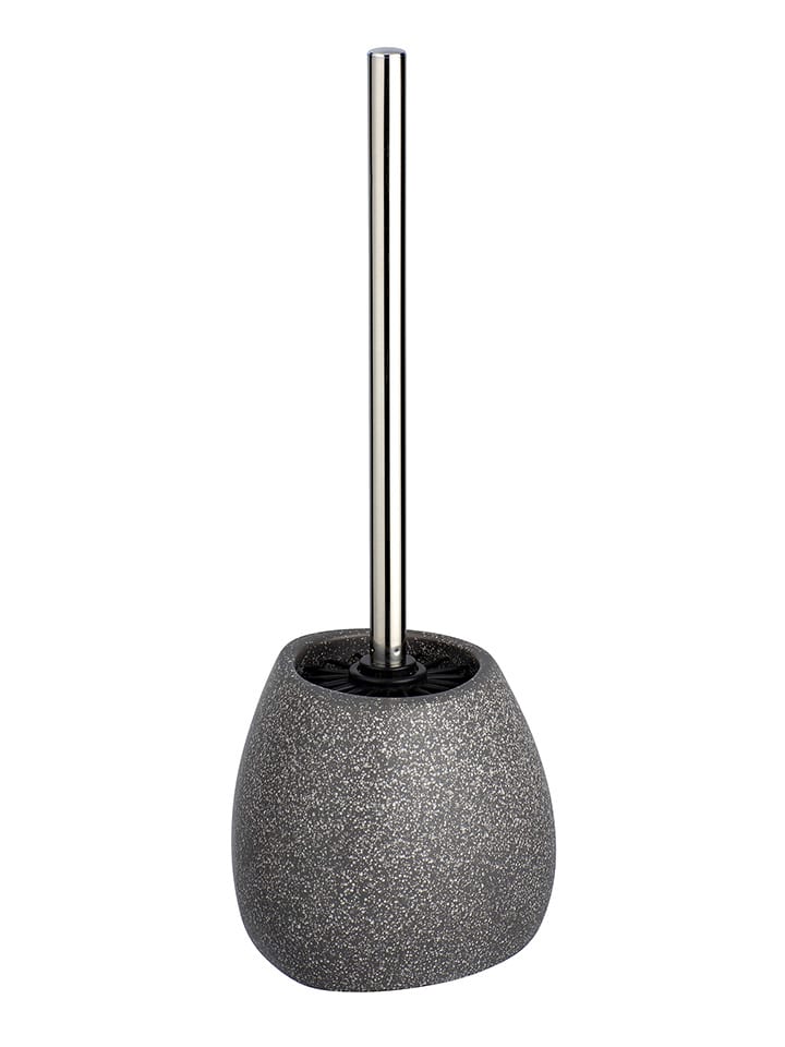 WC-Garnitur in Grau - (B)12,5 x (H)38,5 x (T)12 cm