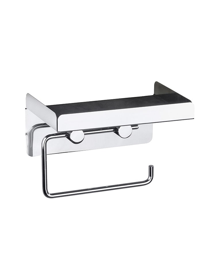 Toilettenpapierhalter in Silber - (B)16 x (H)12,5 x (T)11,5 cm