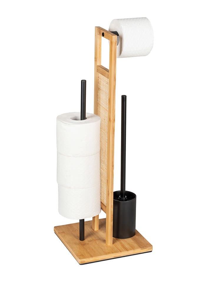 WC-Garnitur in Hellbraun - (B)18 x (H)70 x (T)23 cm