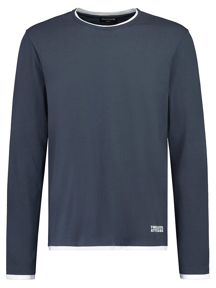 Longsleeve in Dunkelblau