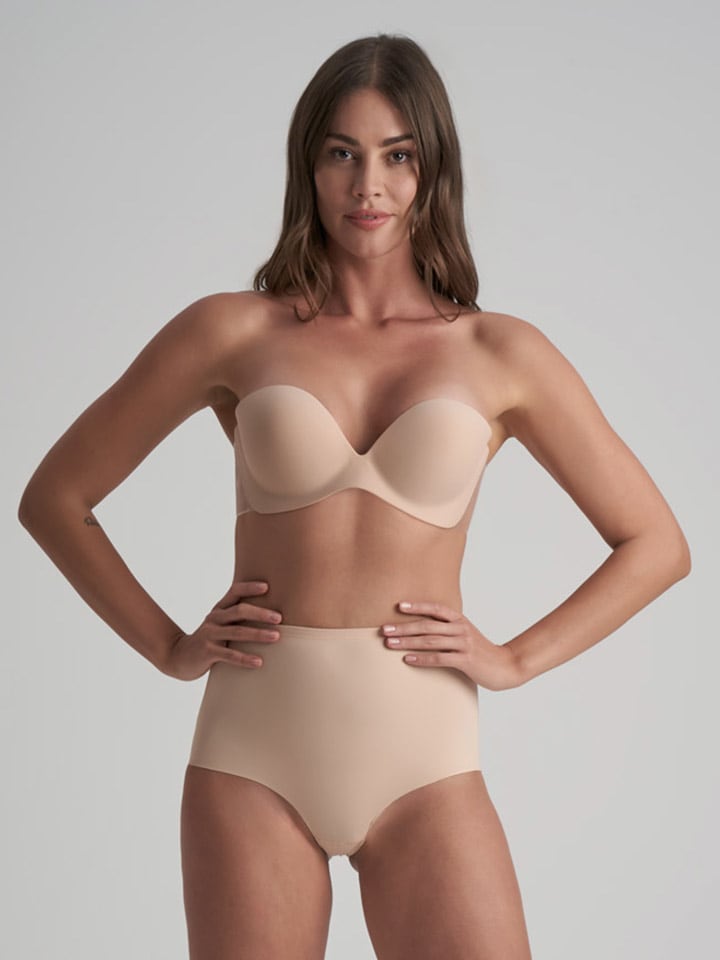 Klebe-BH in Beige