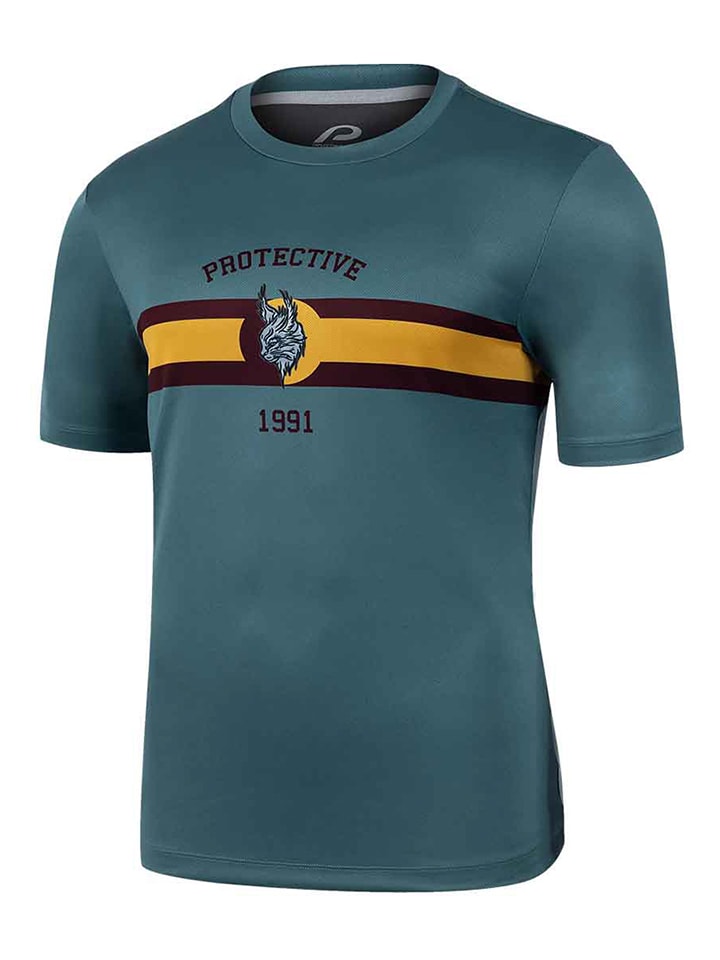 Functioneel shirt "Mad Dog" turquoise