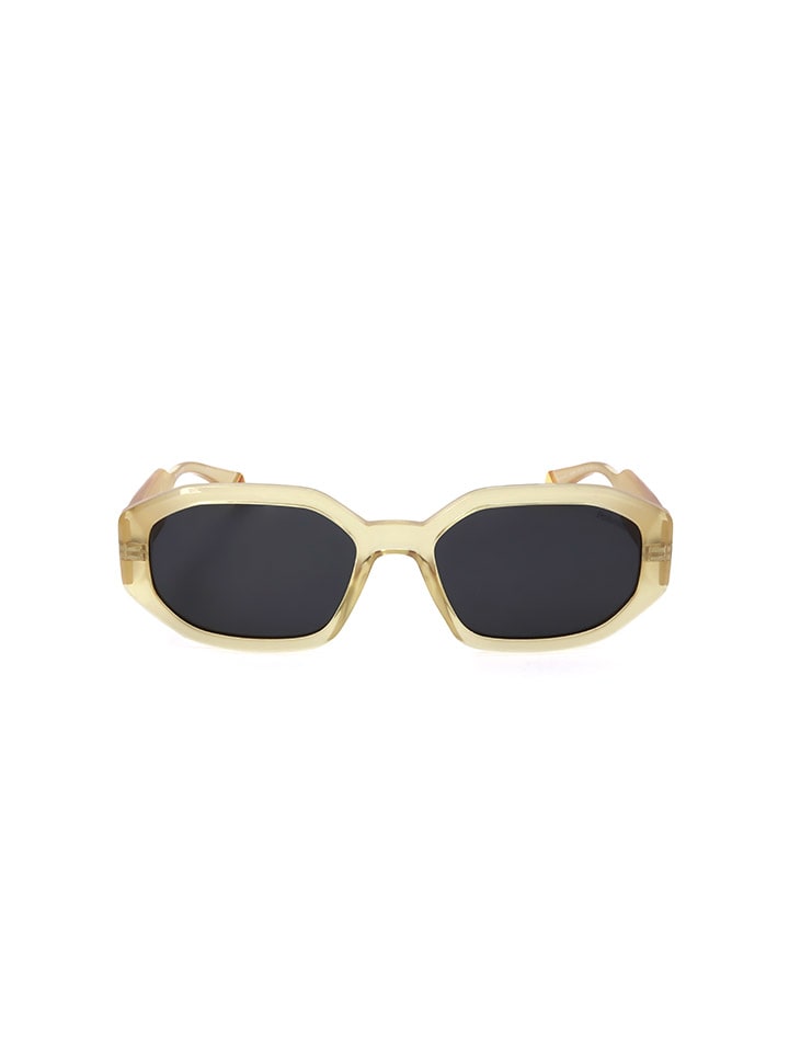 Damen-Sonnenbrille in Beige/ Schwarz