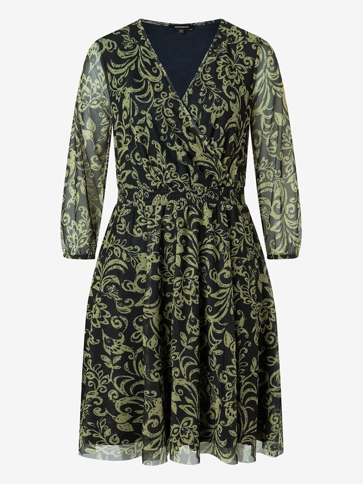Jurk zwart/groen