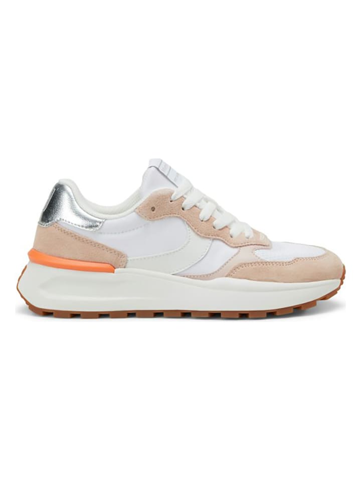 Marc O Polo Shoes Leren sneakers creme oranje goedkoop kopen limango