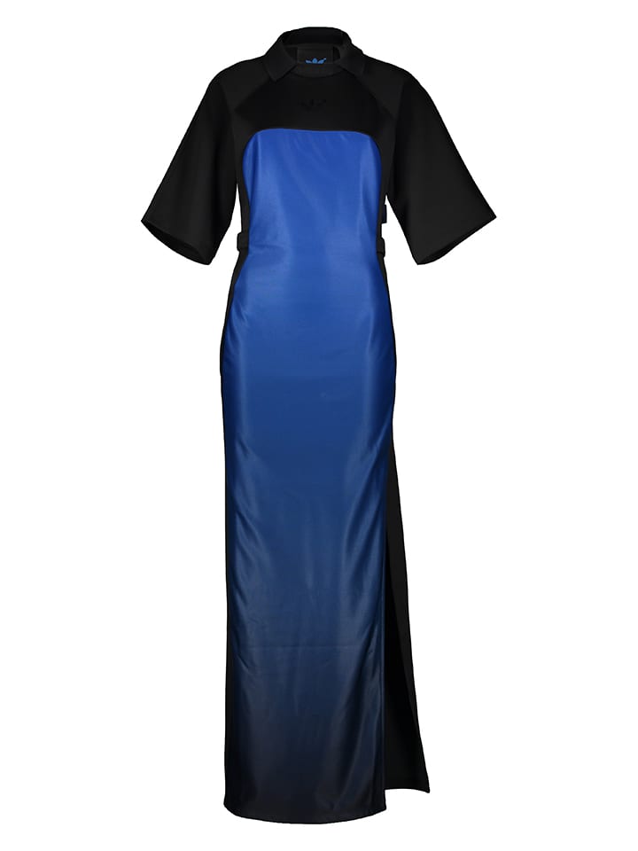 Kleid "Blue Version" in Blau/ Schwarz