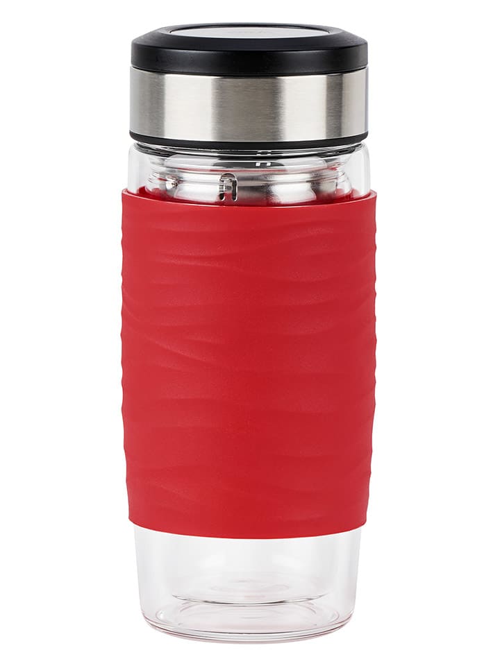 Kubek w kolorze czerwonym na herbatę - 400 ml