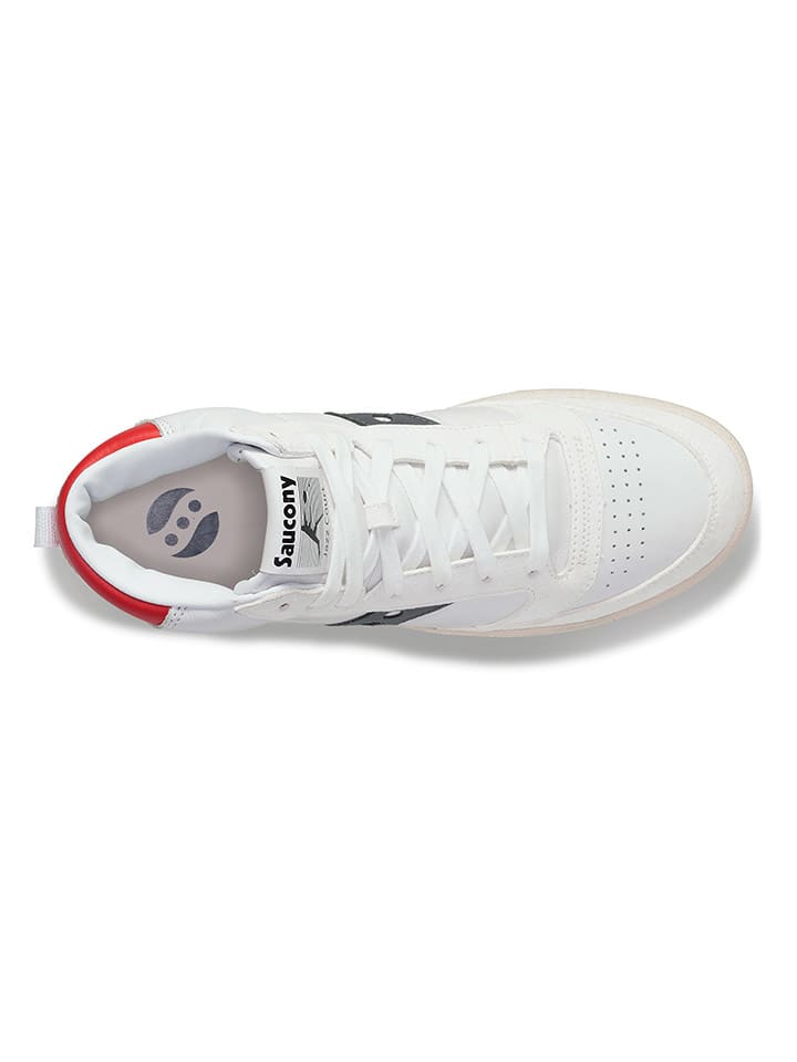 Saucony Leder Sneakers Jazz Court in WeiB Dunkelblau gunstig kaufen limango