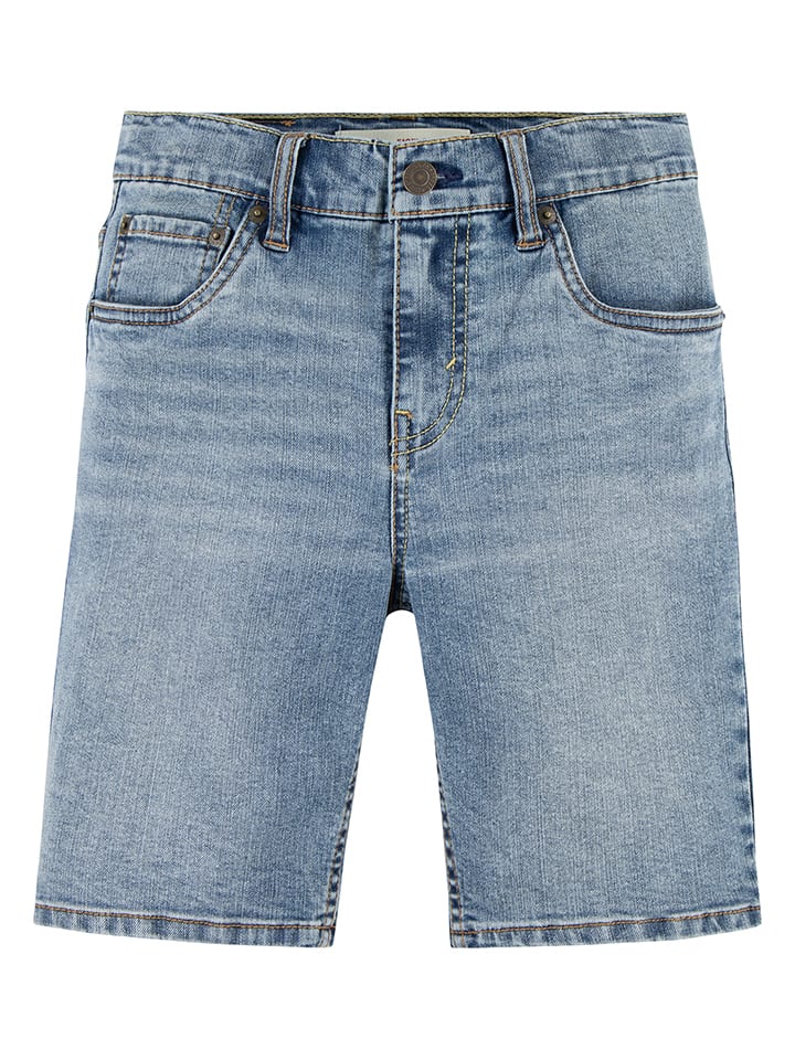 Szorty dżinsowe - Skinny fit - w kolorze niebieskim