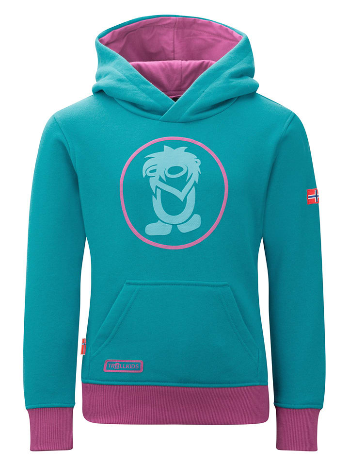Hoodie "Troll" turquoise