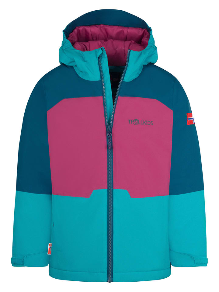 Funktionsjacke "Hardanger" in Türkis/ Pink