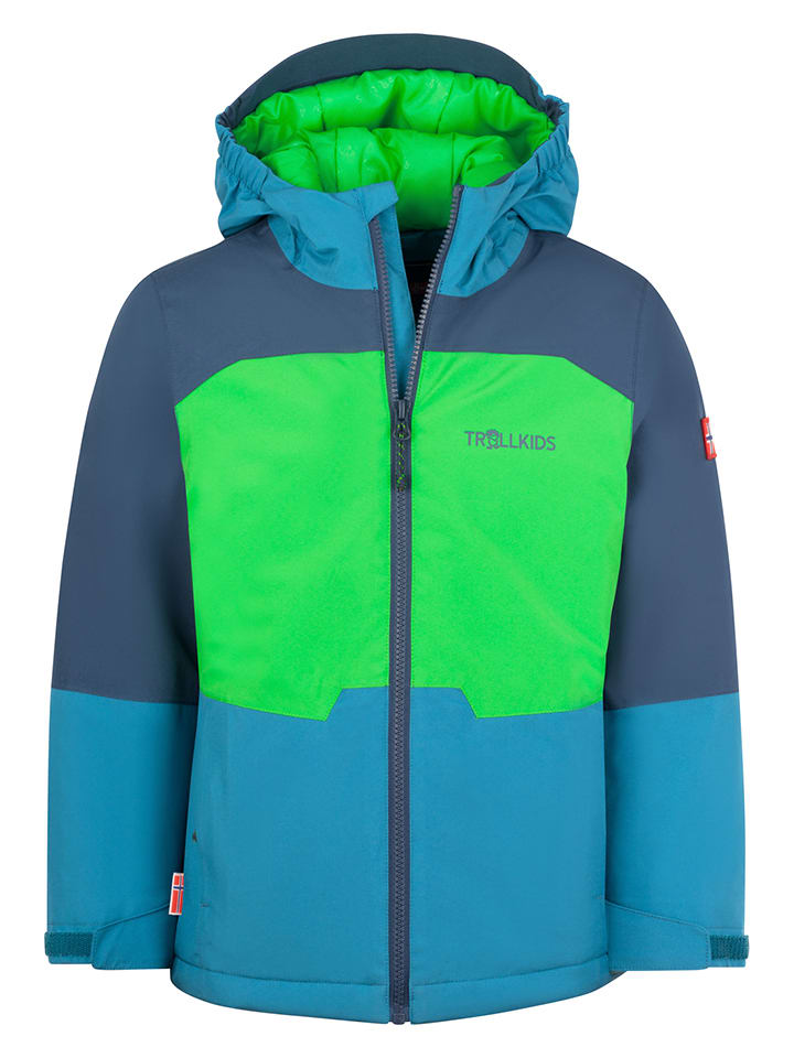 Funktionsjacke "Hardanger" in Blau/ Grün