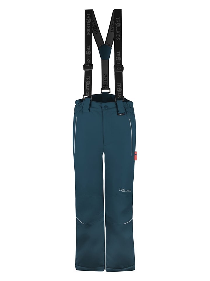 Spodnie narciarskie "Holmenkollen" - Slim fit - w kolorze morskim