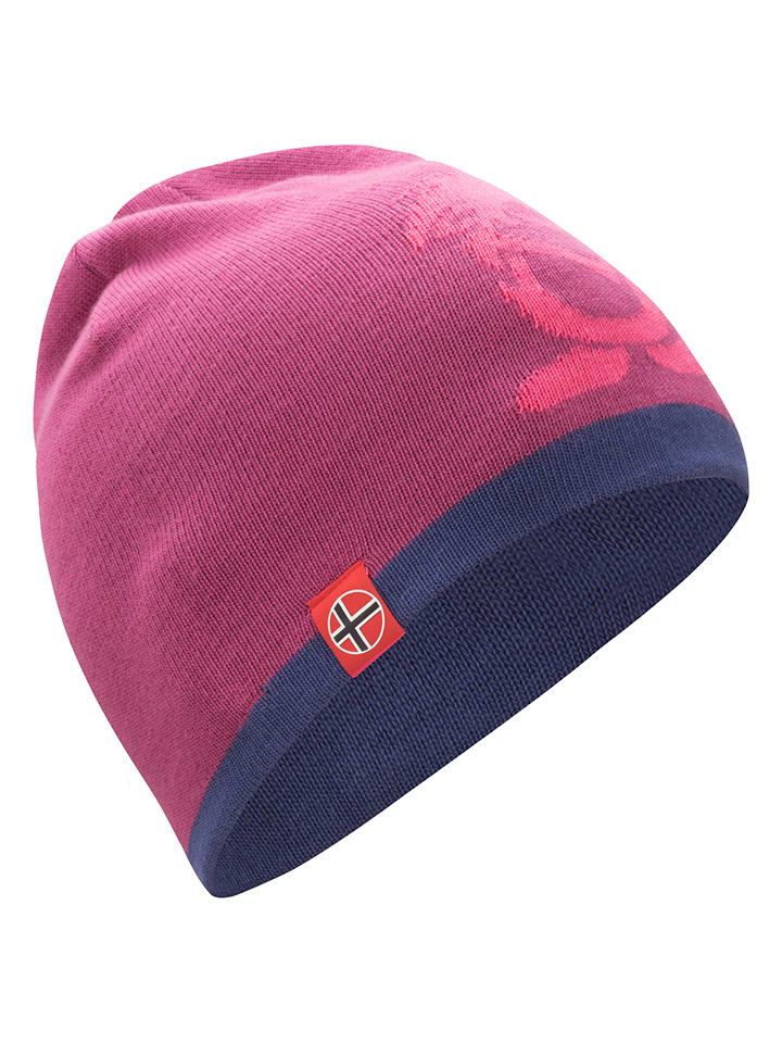 Wende-Beanie "Troll" in Pink/ Lila