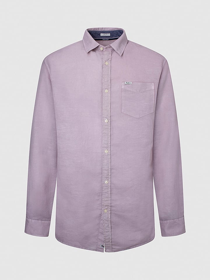 Hemd - Regular fit - in Lila