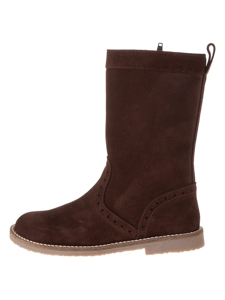 Leder-Stiefel in Braun