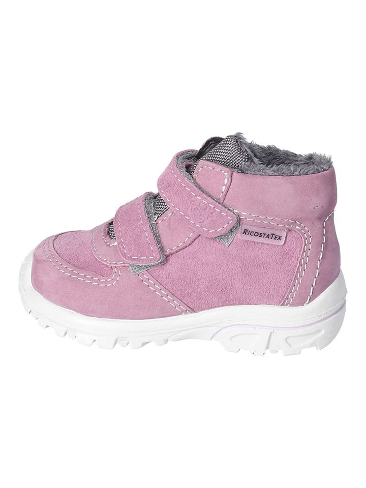 Leren boots "Lenzi-S" lichtroze