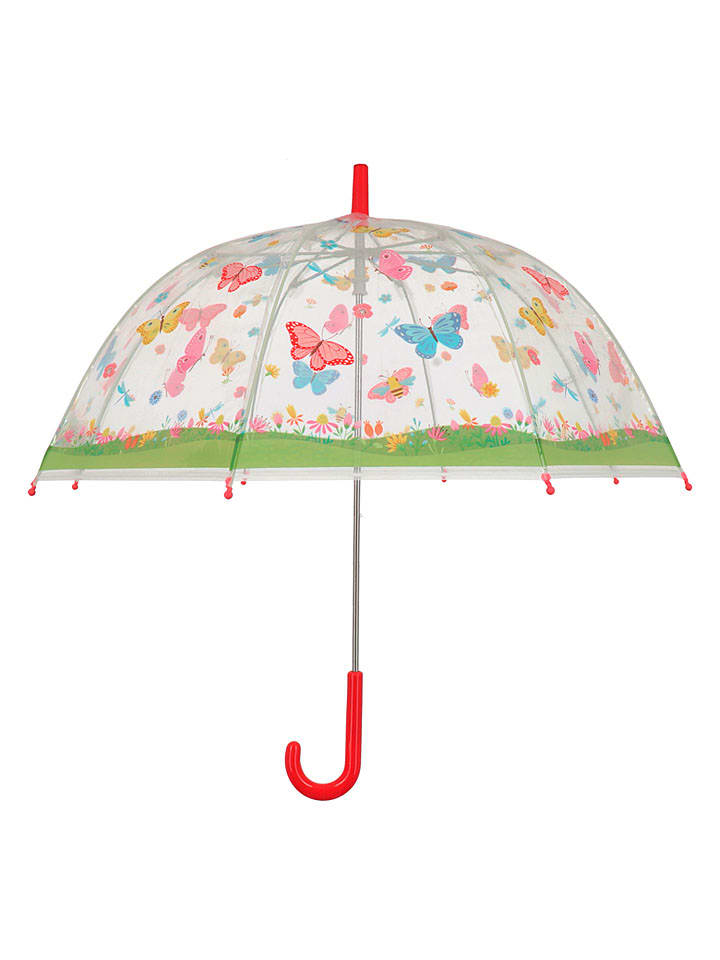 Parapluie Canne Cloche Le Monde Du Parapluie - Imprimé Feuilles D'Automne Transparent 88cm, TP242