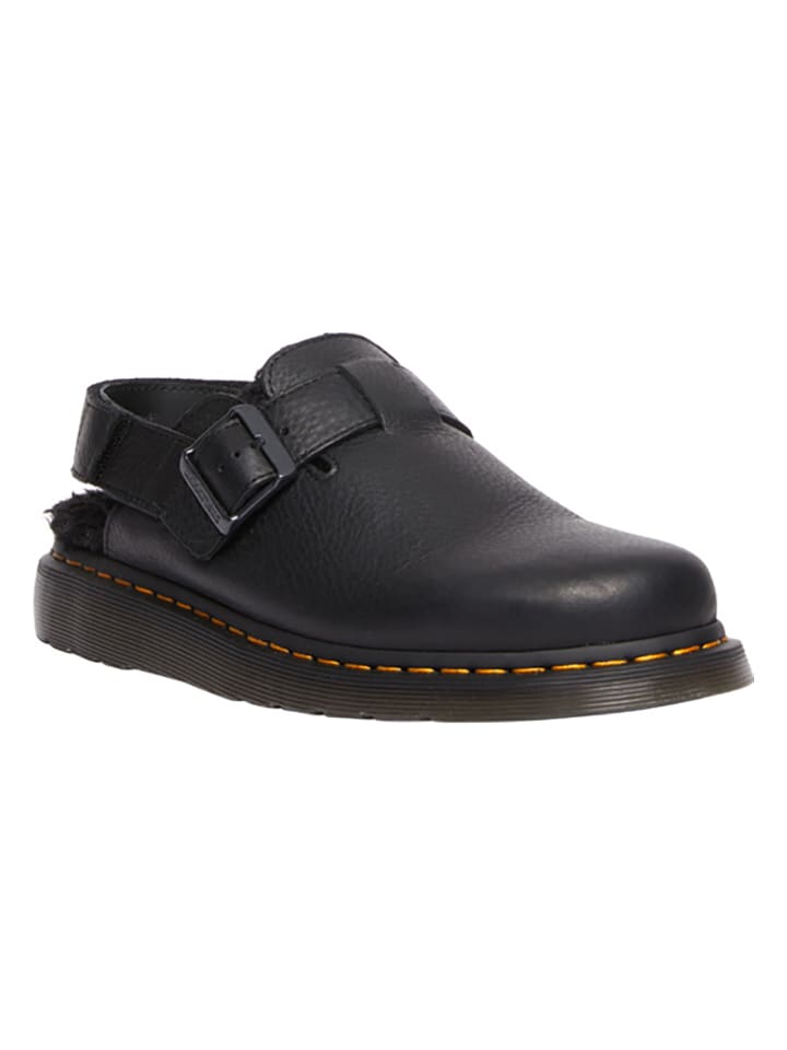 Martens Leder-Clogs in Schwarz günstig kaufen limango