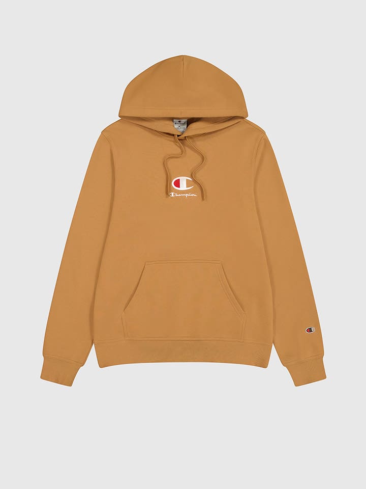 Supreme champion hoodie orange discount