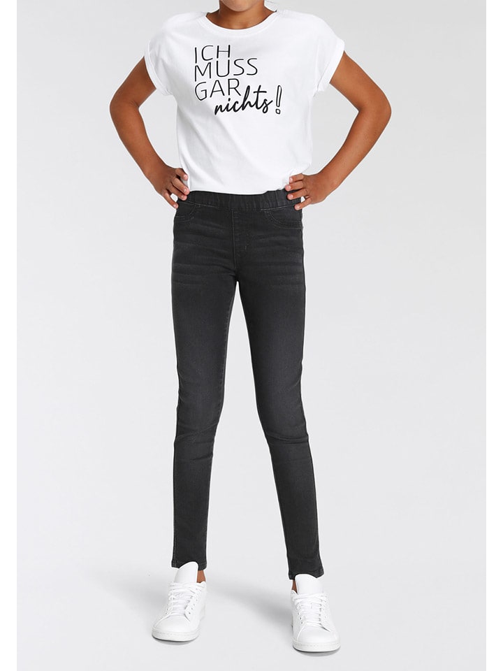 Jeggings in Schwarz