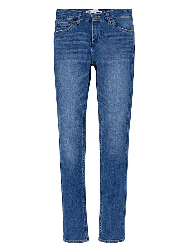 Dżinsy - Skinny fit - w kolorze niebieskim
